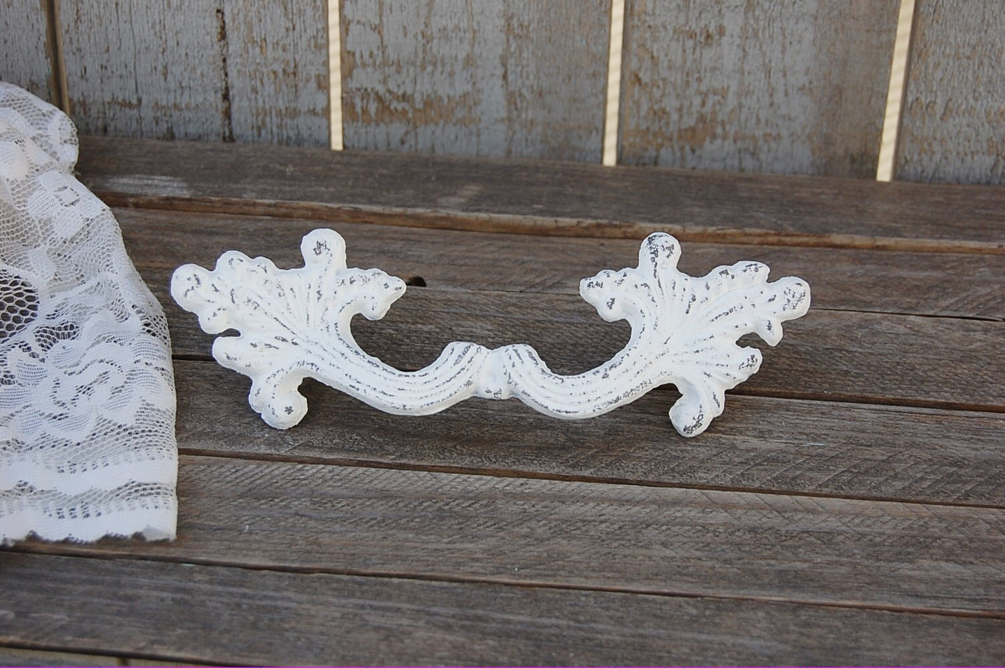 White French provincial drawer pulls