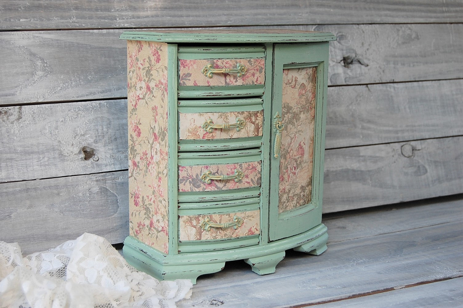 Jewelry Armoire ~ French Jewelry Cabinet ~ Lingerie Chest