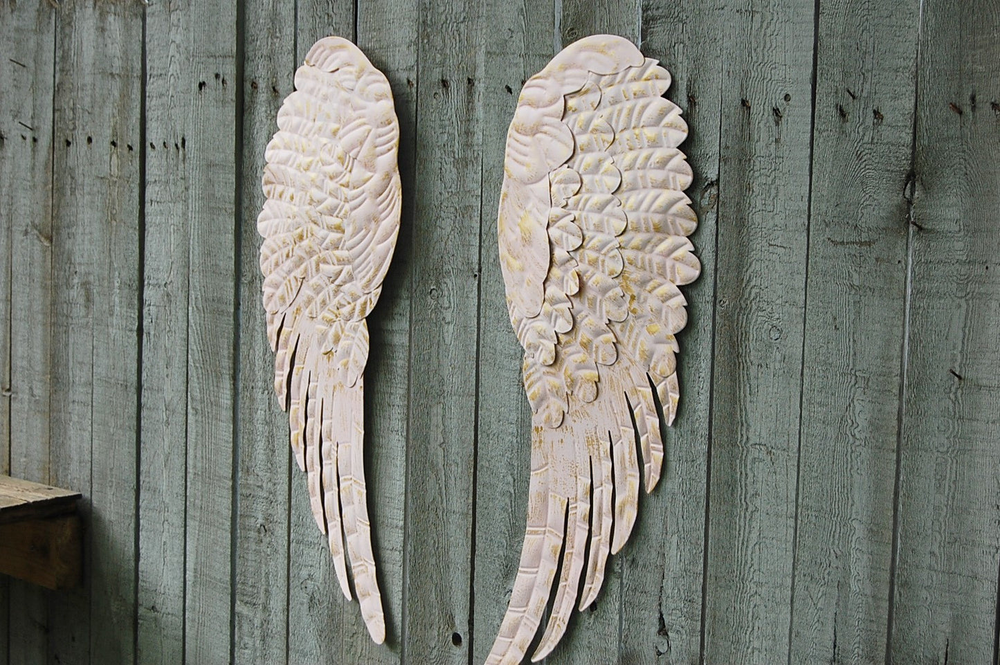 Pink angel wings wall decor - The Vintage Artistry