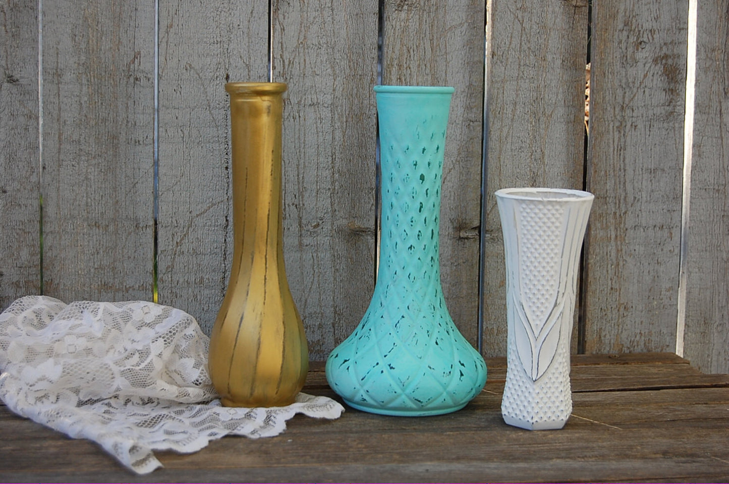 Upcycled vase set