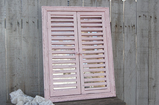 Pink window mirror