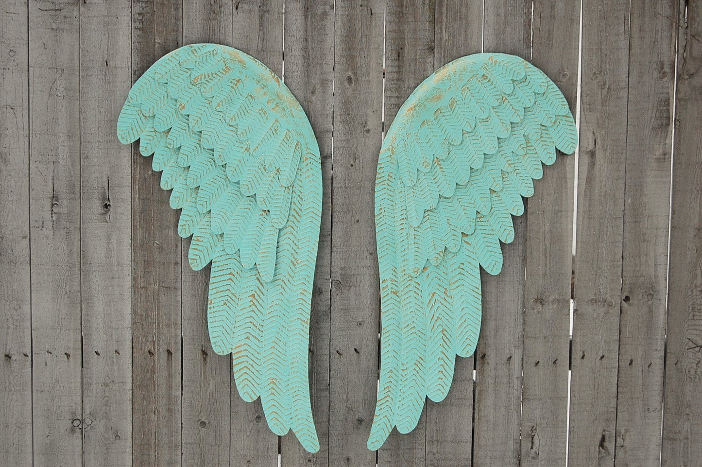 Mint green angel wings - The Vintage Artistry