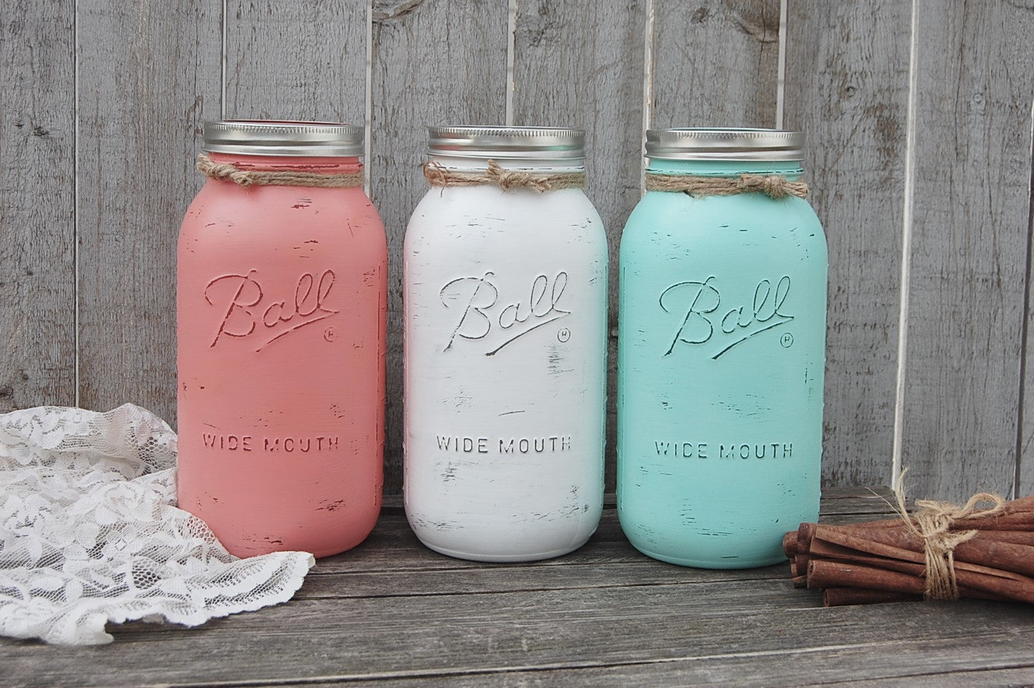 Mason jar canisters - The Vintage Artistry