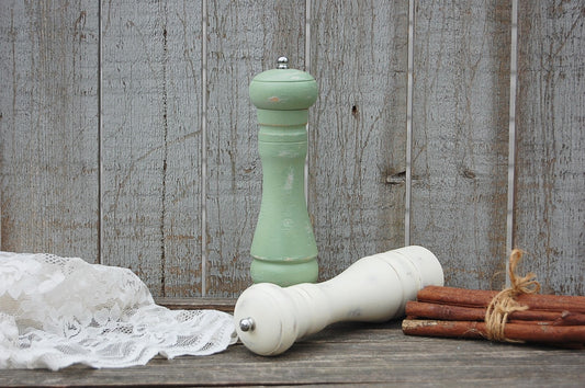 Aqua & white grinder set – The Vintage Artistry