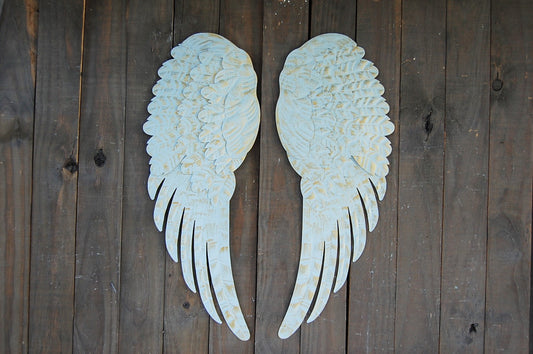 Grey & gold wings - The Vintage Artistry