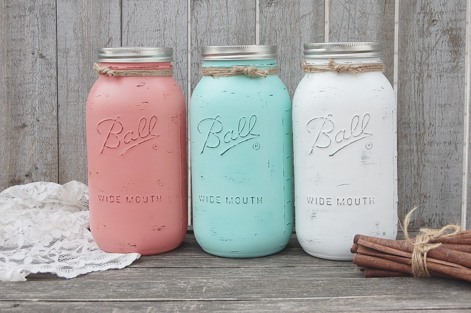 Mason jar canisters - The Vintage Artistry