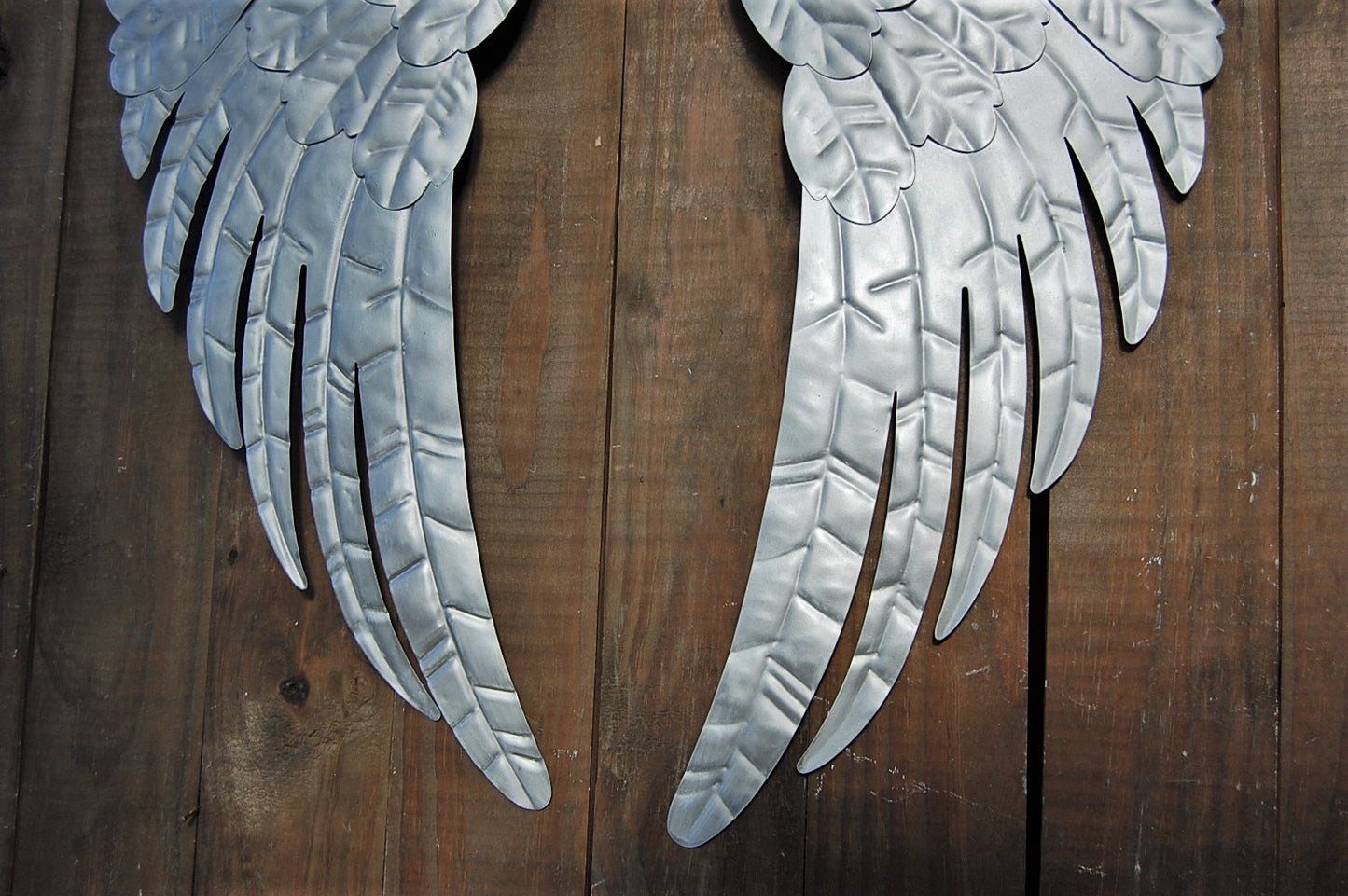 Rustic silver wings
