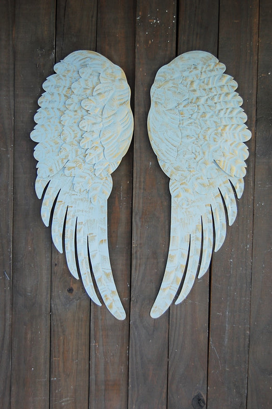 Grey & gold wings - The Vintage Artistry