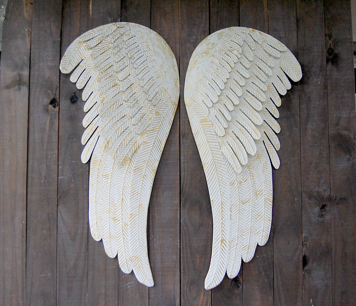 Shabby chic angel wings