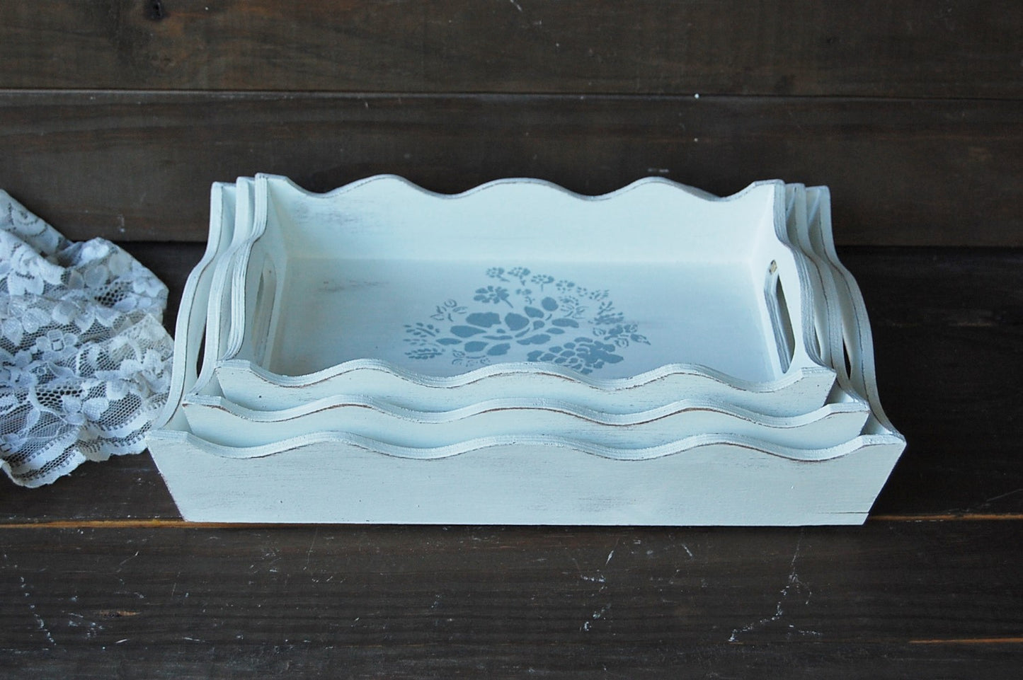 Rustic French trays
