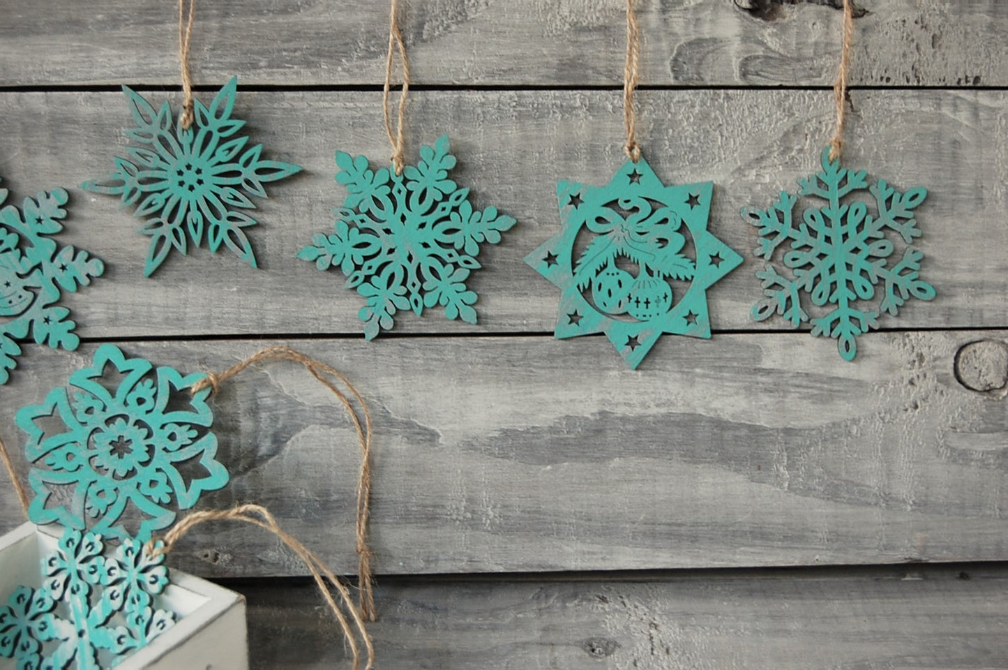 Wood Christmas ornaments