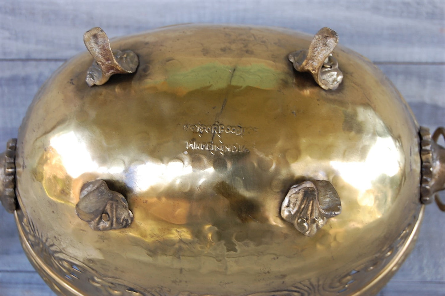 Brass Fleur de Lis bowl