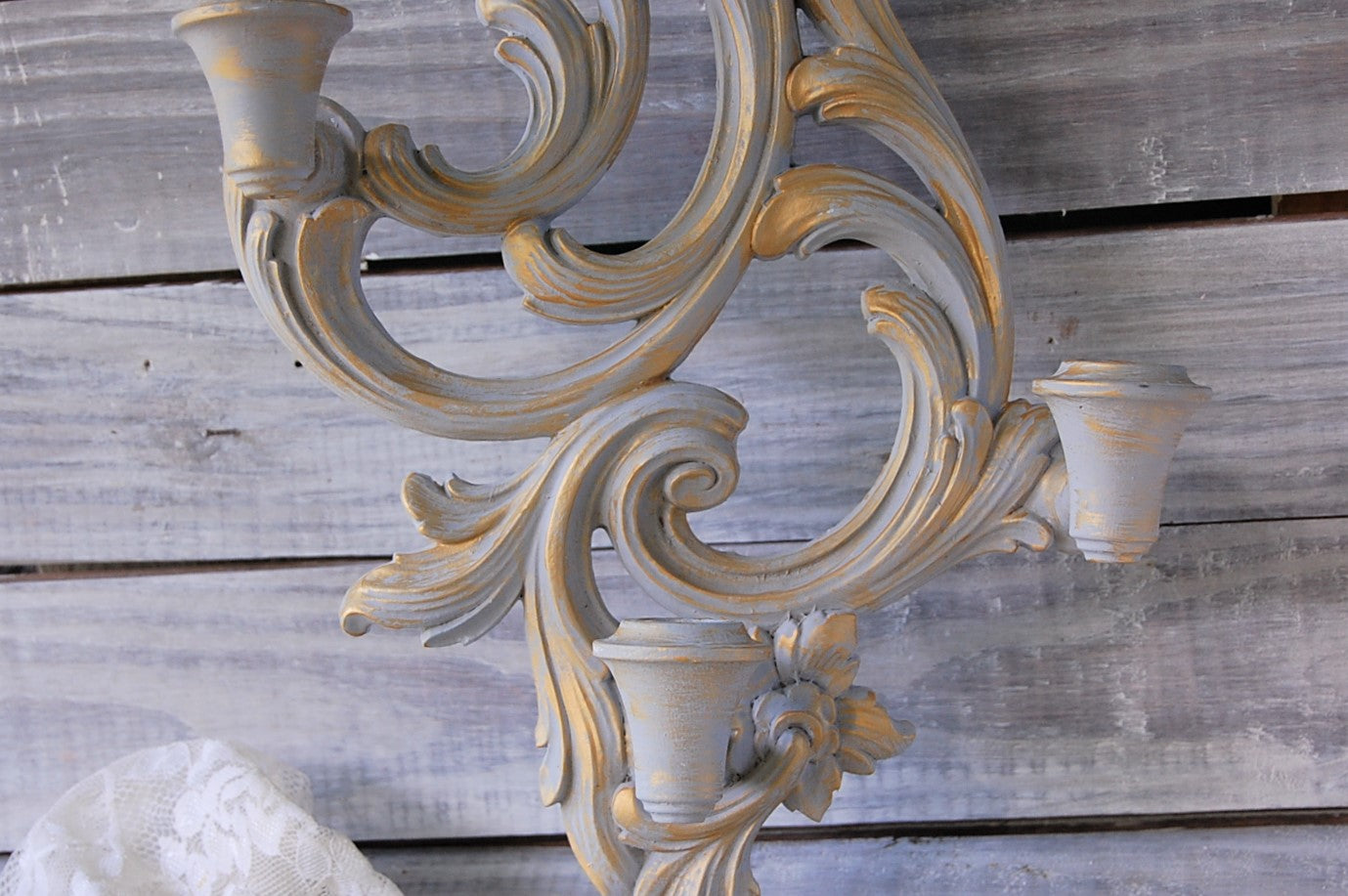 Hollywood Regency candle sconce