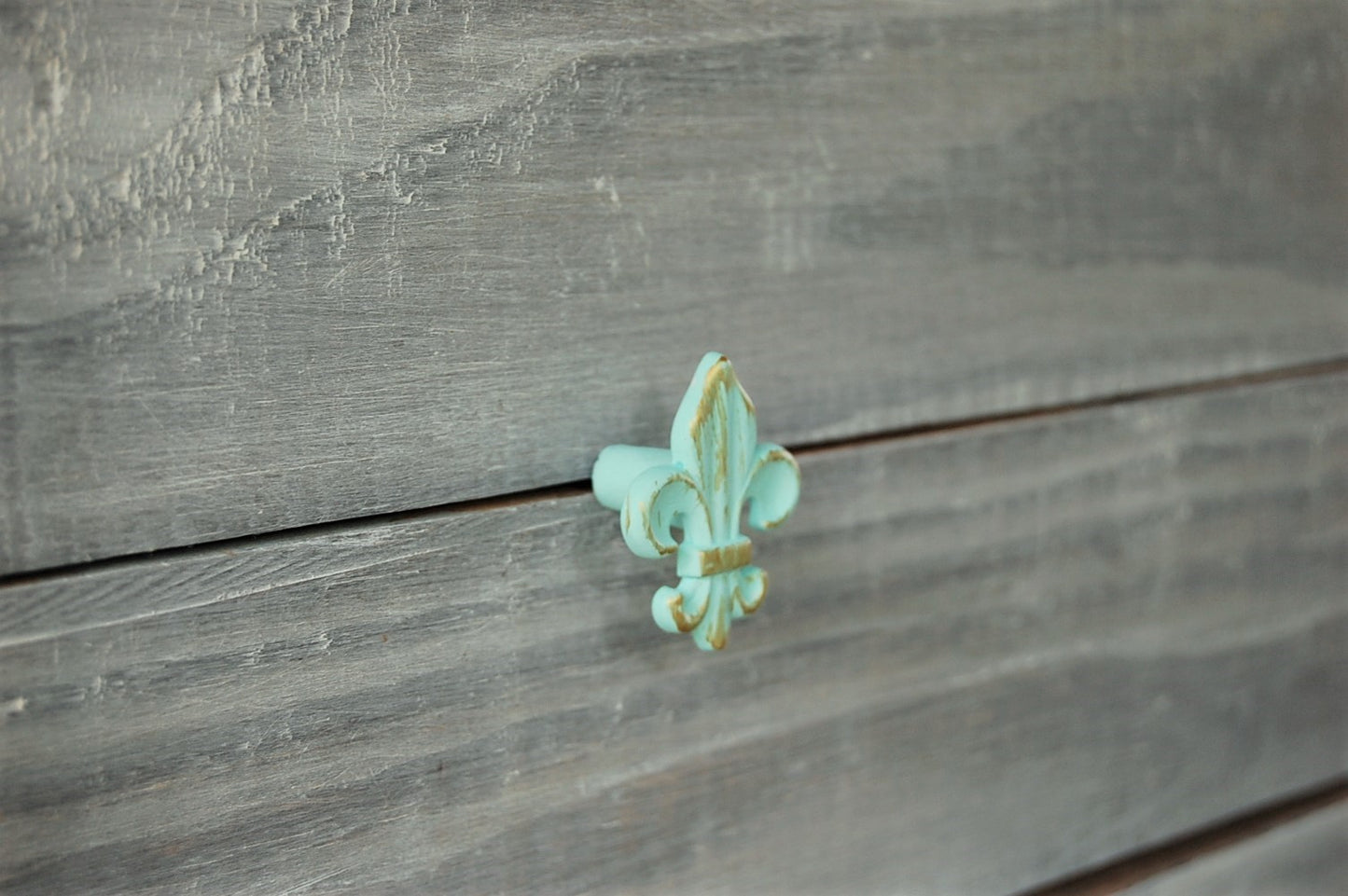 Mint French drawer knobs