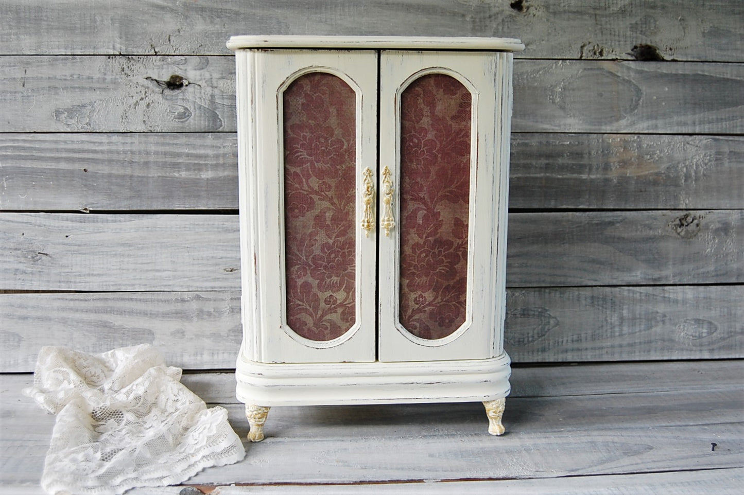 French damask armoire