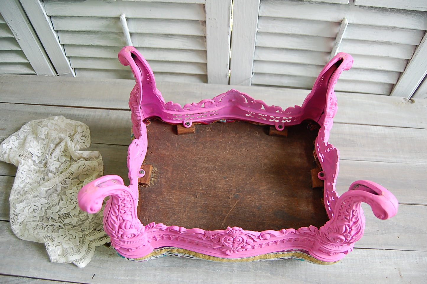 Ornate foot stool