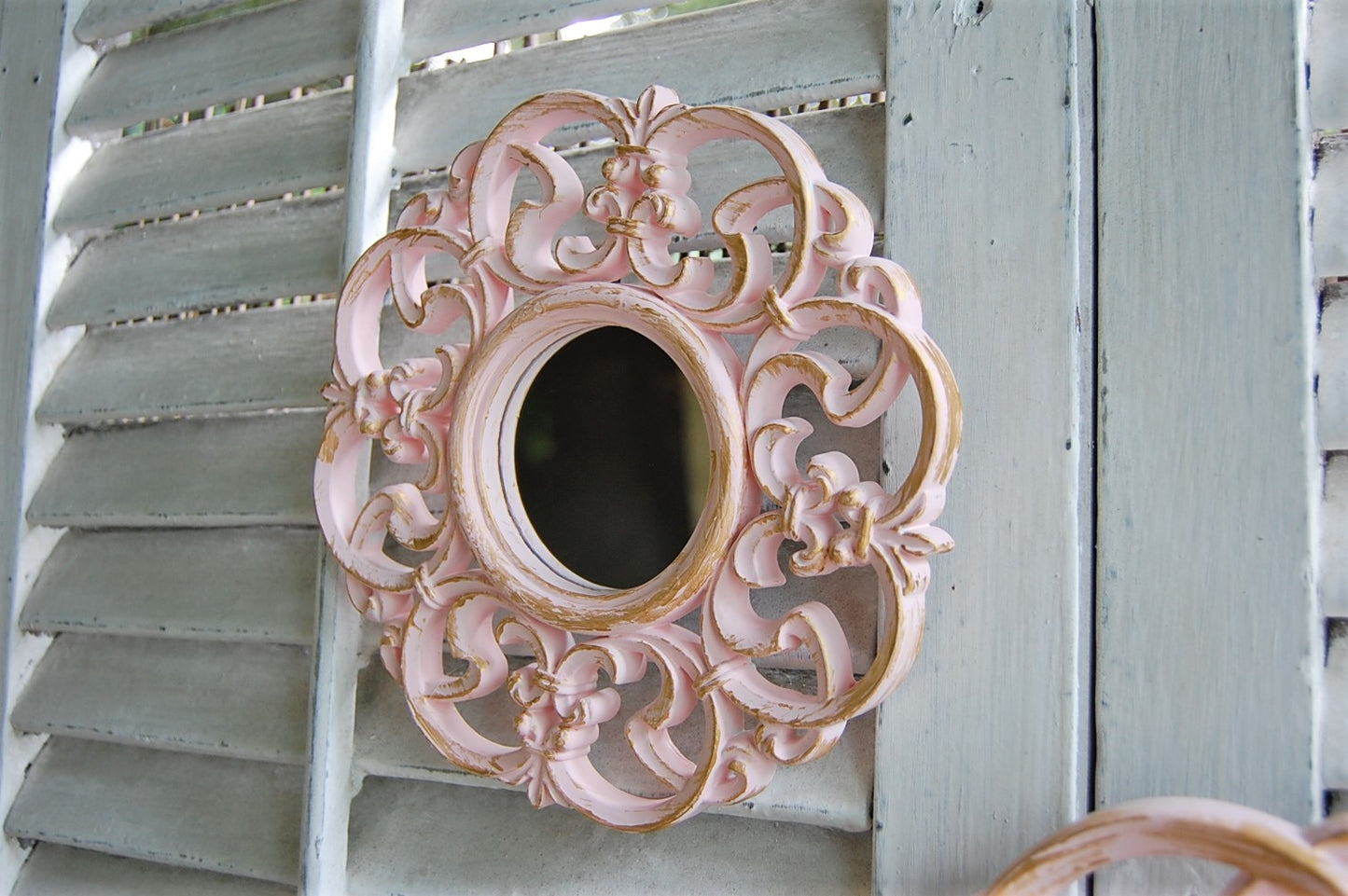 Pink & gold mirrors