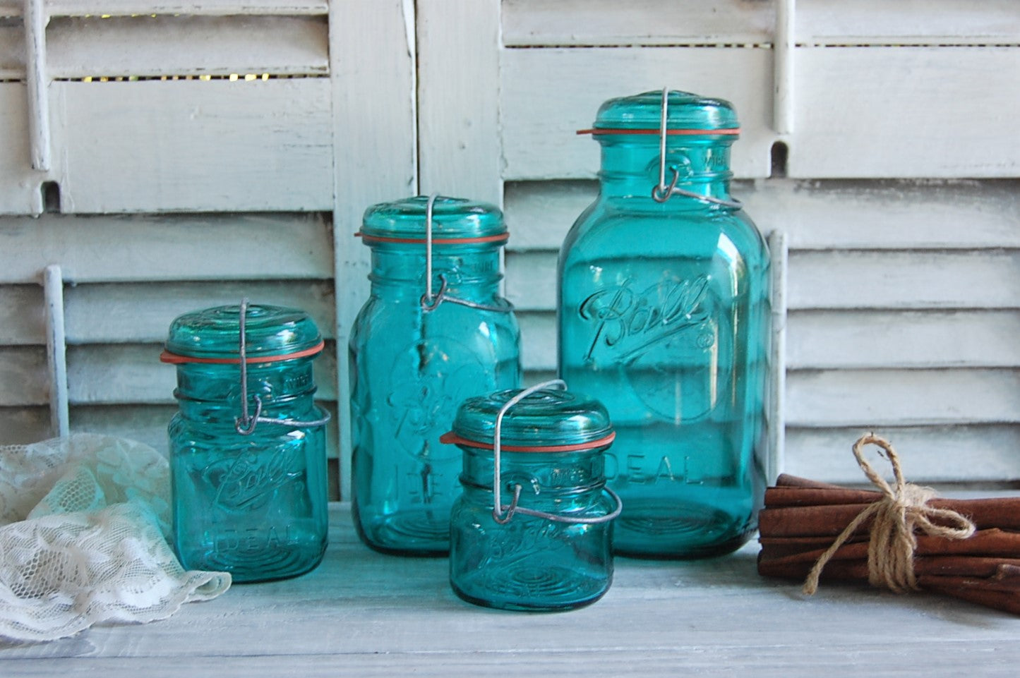 Vintage Ideal mason jars
