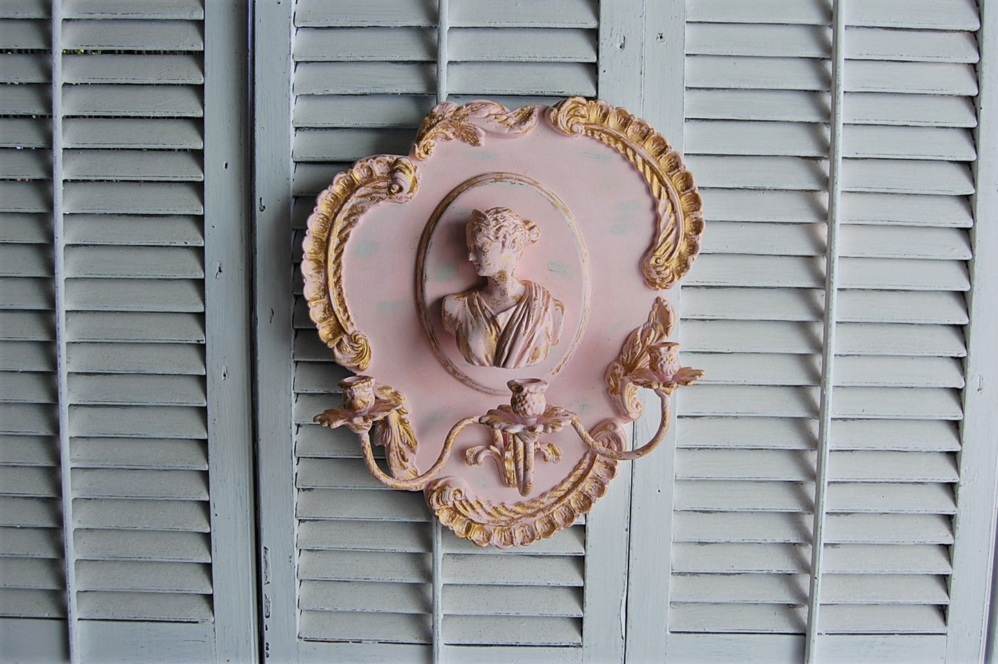 Pink Victorian sconce