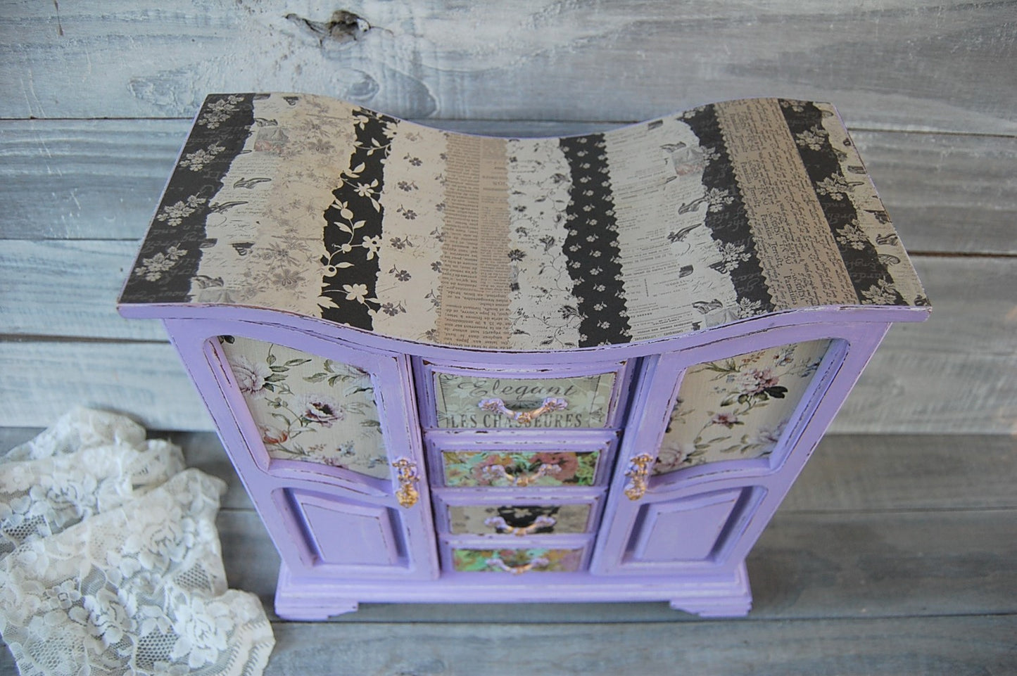 Unique lavender armoire