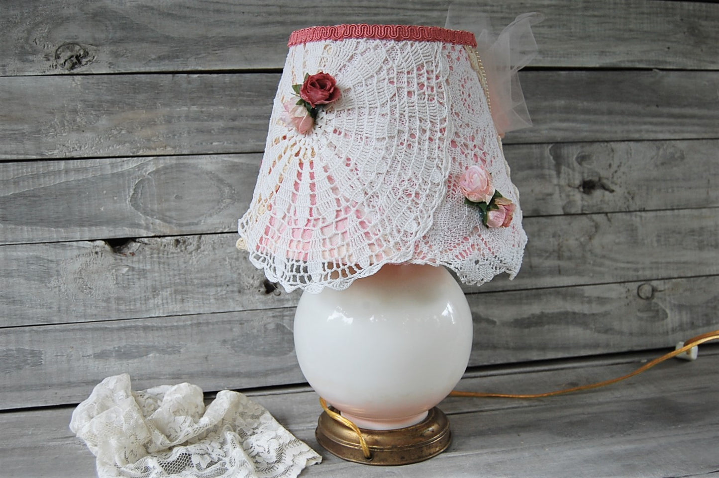 Upcycled vintage lamp