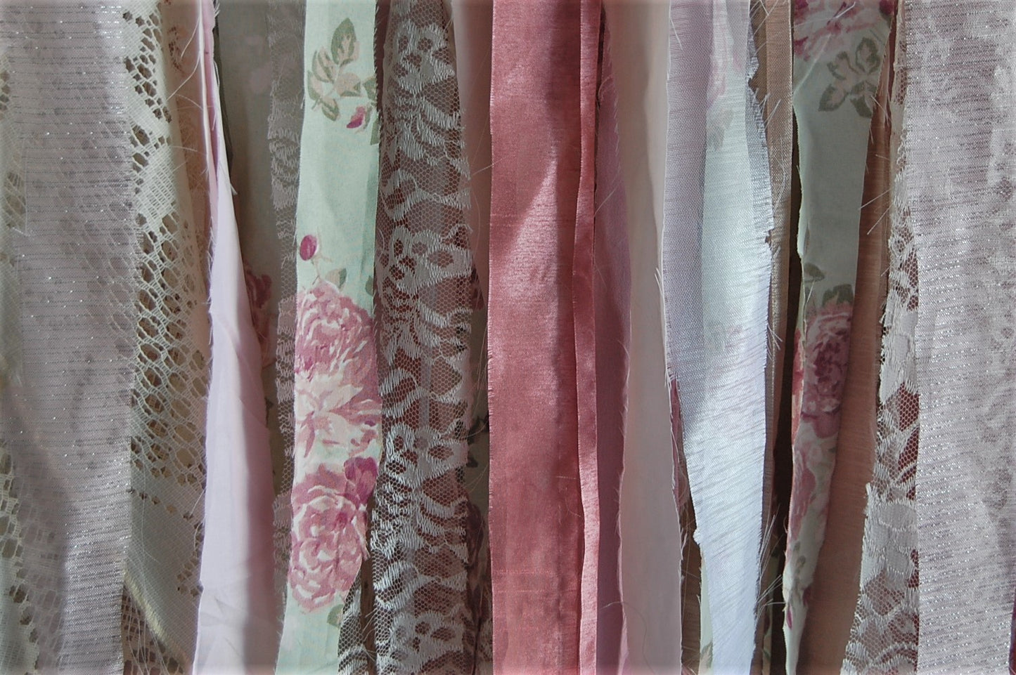 Romantic tattered curtain