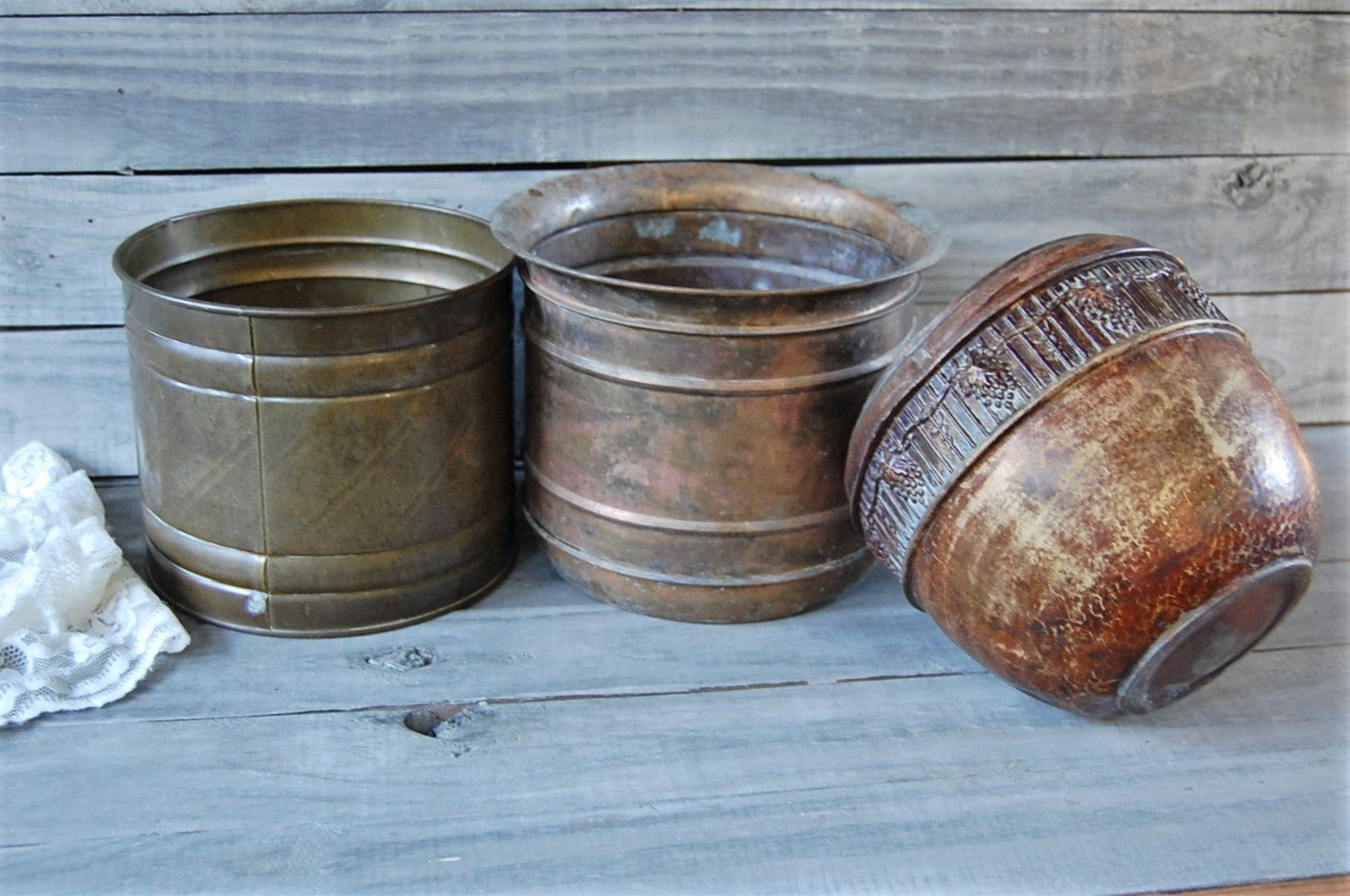 Copper & brass pots
