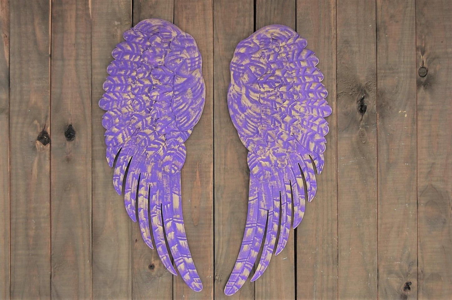 Purple angel wings