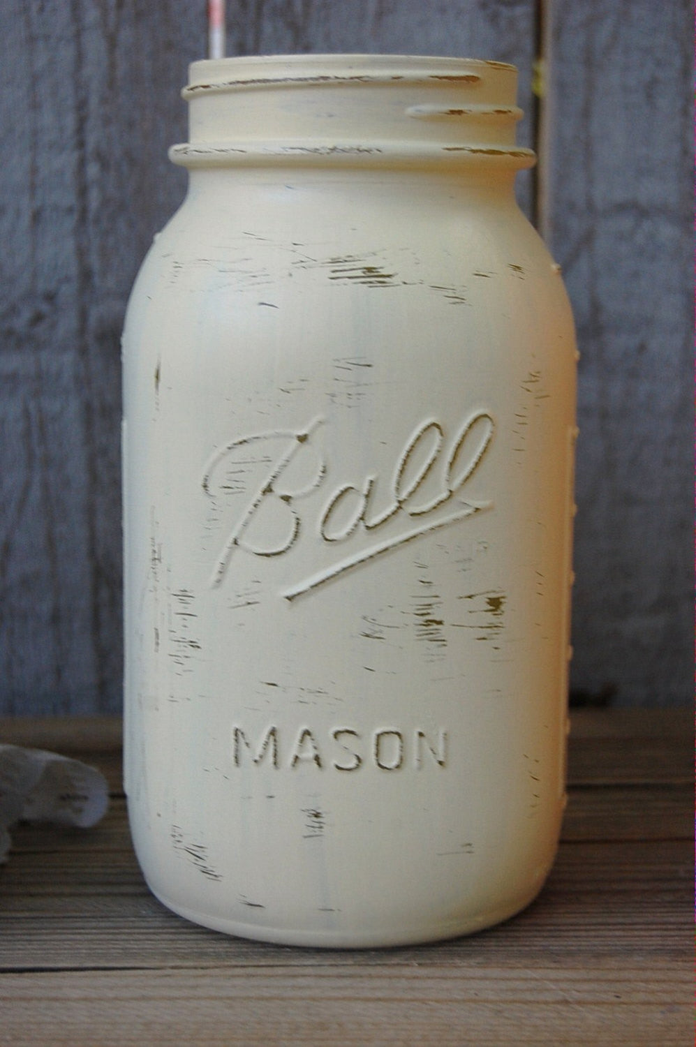 Shabby chic mason jars