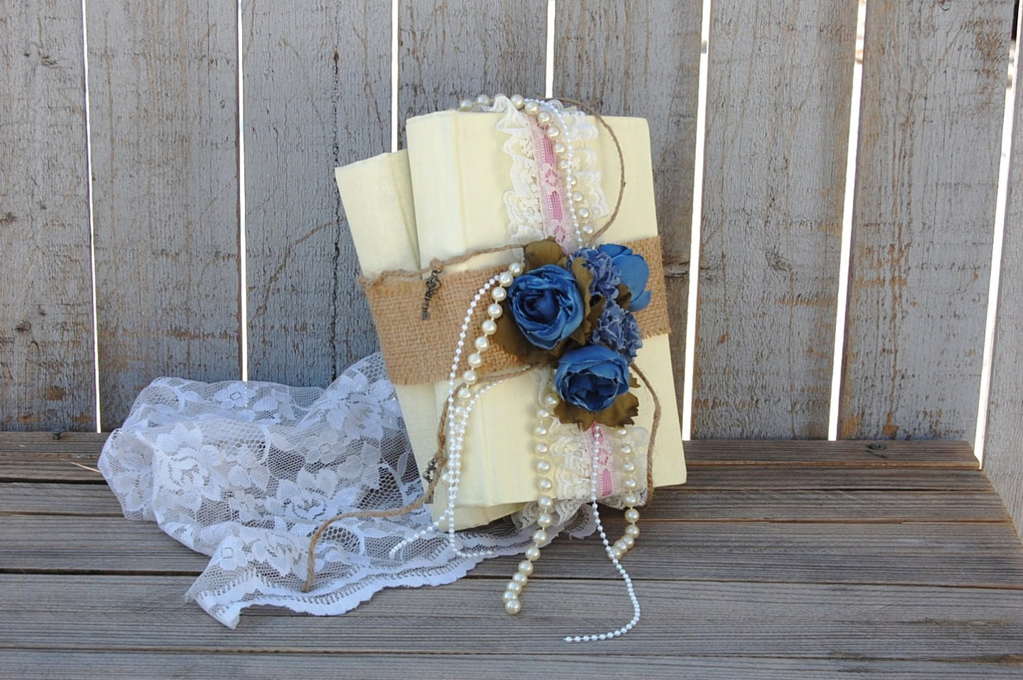 Upcycled Vintage Book Decor