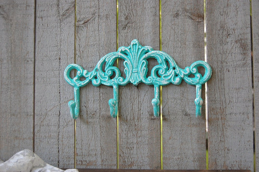 Cast iron wall organizer hooks - The Vintage Artistry