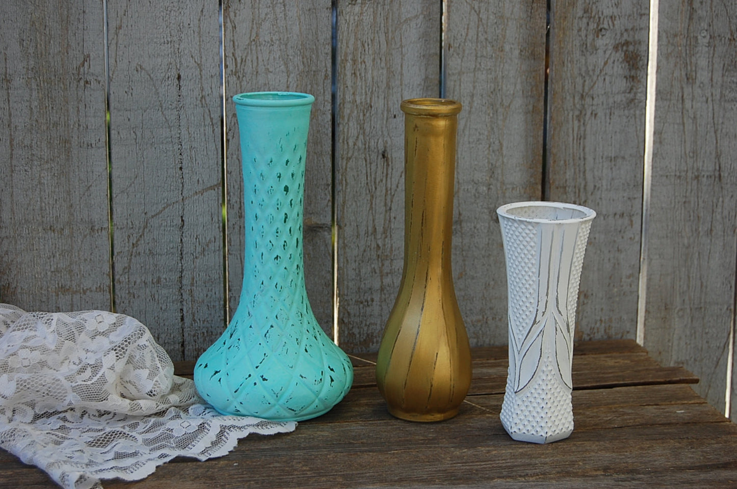 Upcycled vase set